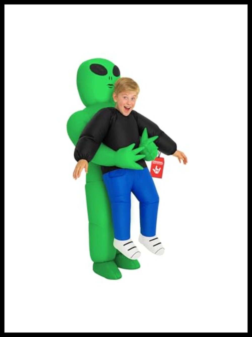 Inflatable Alien Costume Kids Halloween Blow Up With Fan
